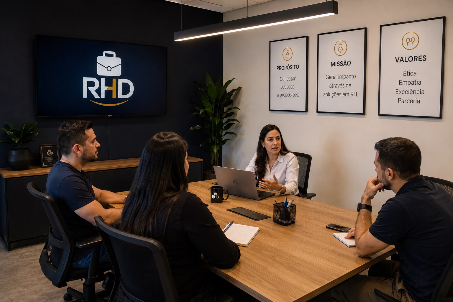 Sala de reunião da Consultoria RHD